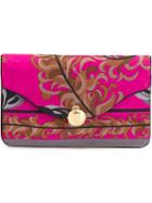 Emilio Pucci Vintage Foliage Print Clutch, Women's, Pink/purple