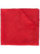 Ryan Roche Woven Cashmere Scarf - Red