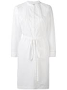 Rag & Bone Collarless Shirt Dress - White
