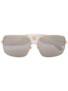 Versace Squared Baroque Sunglasses - White