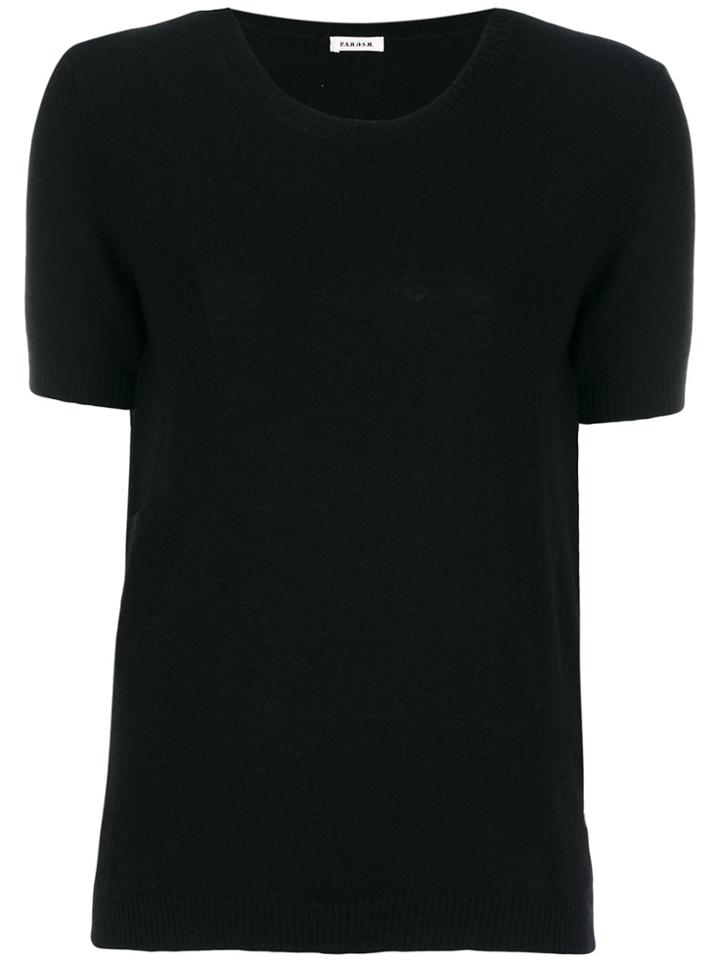 P.a.r.o.s.h. Short Sleeve Jumper - Black