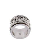 Mm6 Maison Margiela Chain Detail Ring, Women's, Size: Large, Metallic