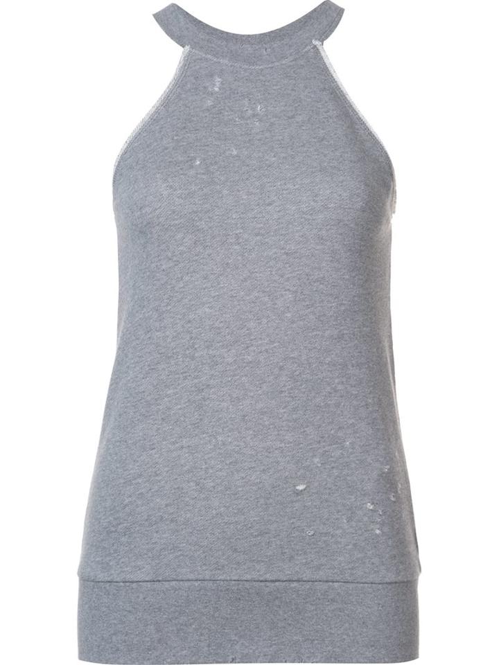 Rta Sleeveless Halterneck Top, Women's, Size: Small, Grey, Cotton/polyester