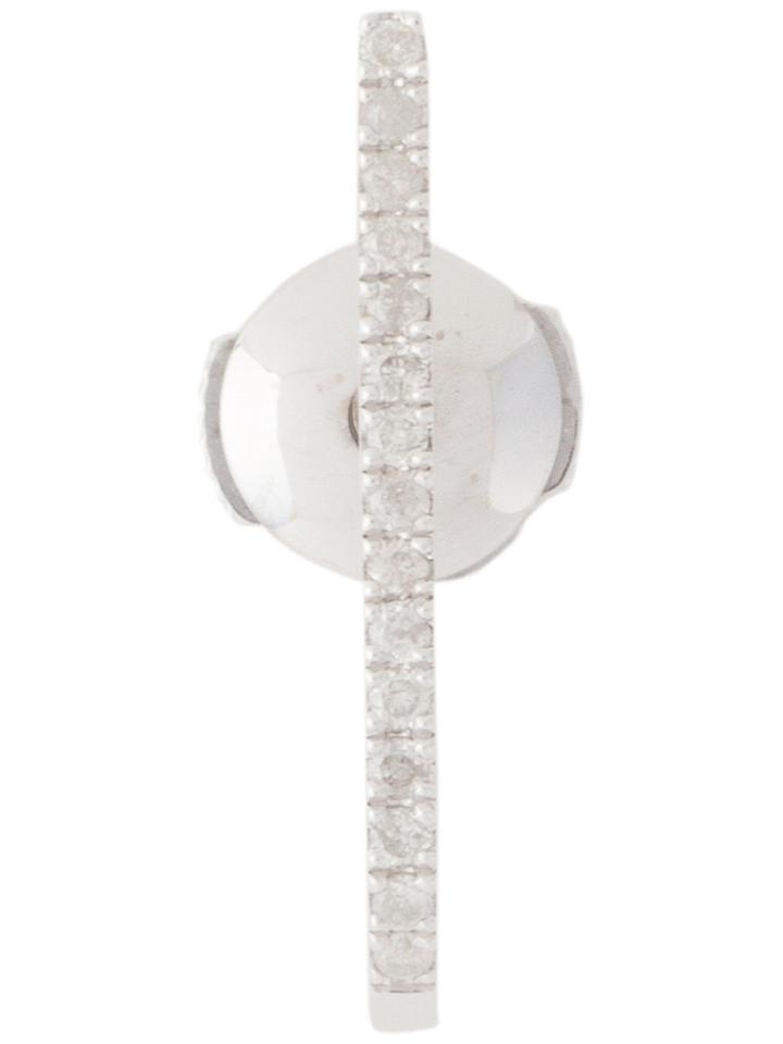 Elise Dray Mini 'barre' Diamond Earring - Metallic