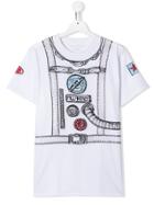 Stella Mccartney Kids Teen Astronaut-print T-shirt - White