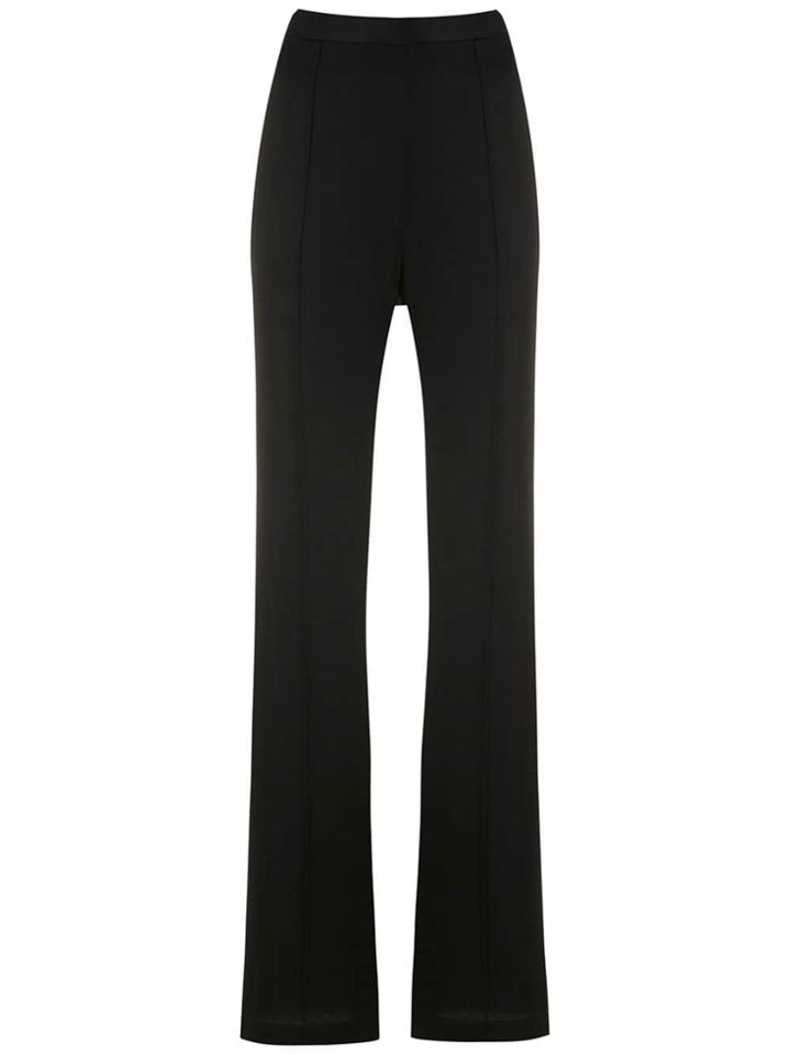 Reinaldo Lourenço High Waist Flared Trousers - Black