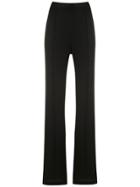 Reinaldo Lourenço High Waist Flared Trousers - Black