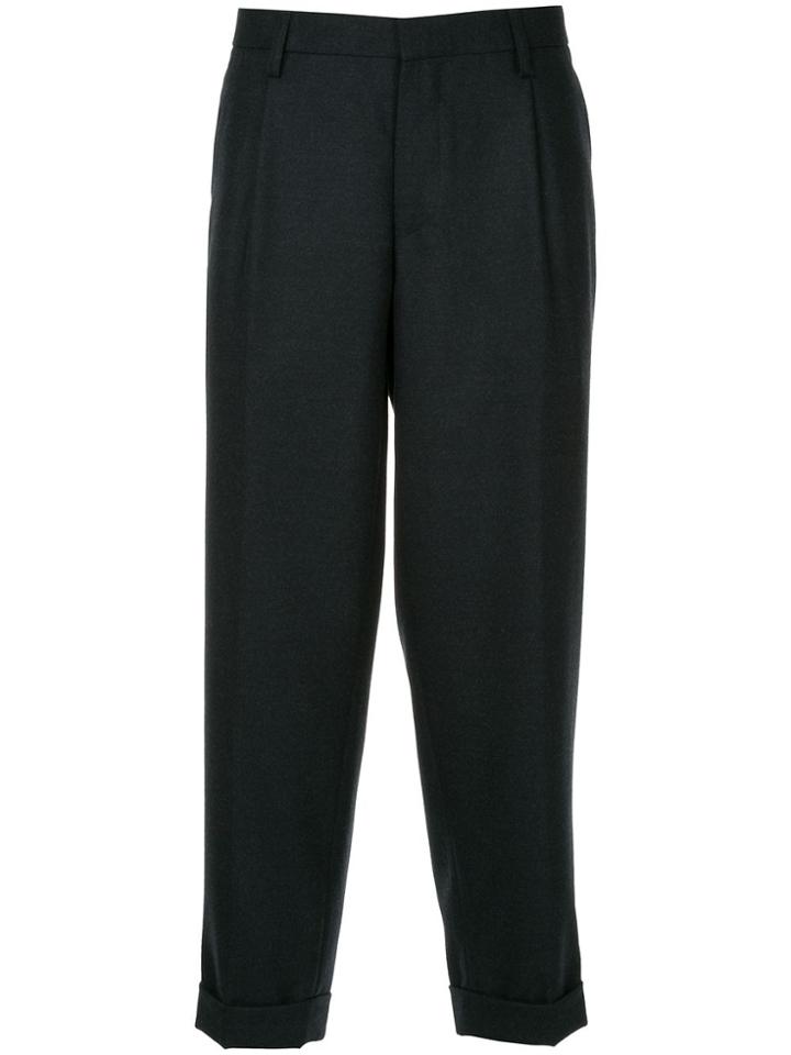 Kolor Cropped Trousers - Blue