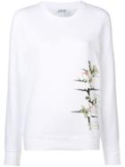 Loewe Floral Printed Sweatshirt - White