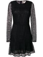 Michael Michael Kors Short Laced Dress - Black