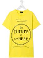Diesel Kids Teen T-diego-yd Circle Print T-shirt - Yellow