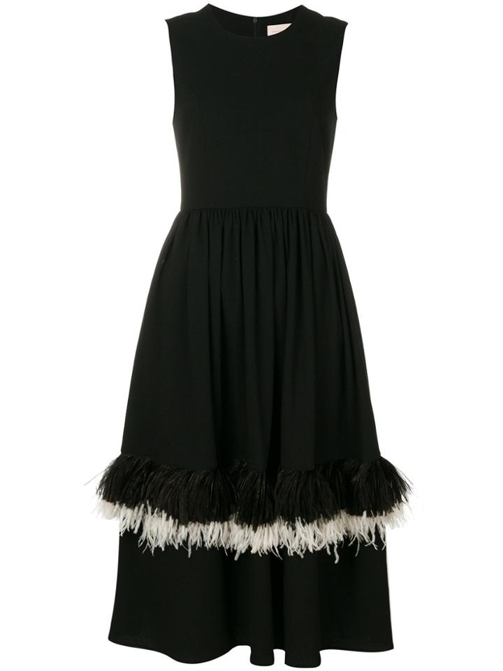 Christopher Kane Feather Princess Dress - Black