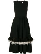 Christopher Kane Feather Princess Dress - Black