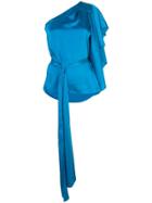 Sachin & Babi Asymmetric Lydia Blouse - Blue