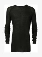 Haider Ackermann Long Sleeved T-shirt, Men's, Size: Large, Black, Rayon/cotton/nylon