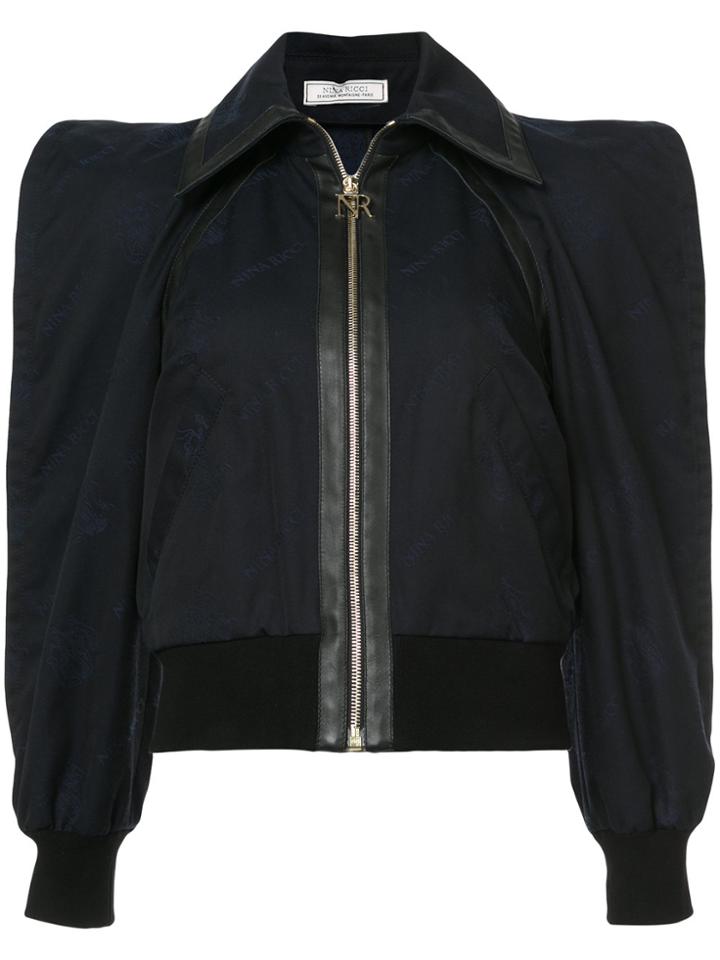 Nina Ricci Square Shoulder Jacket - Blue