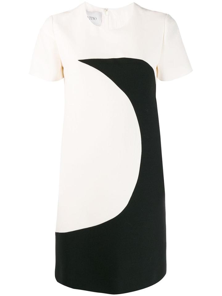 Valentino Luna Inlay Shift Dress - White