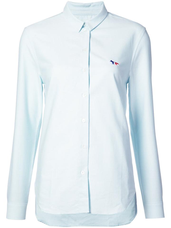 Maison Kitsuné - Logo Slim Fit Shirt - Women - Cotton - 40, Green, Cotton