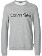 Calvin Klein Embroidered Logo Sweatshirt - Grey