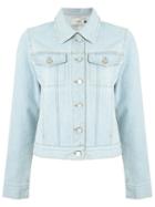 Egrey Denim Jacket, Women's, Size: 38, Blue, Cotton