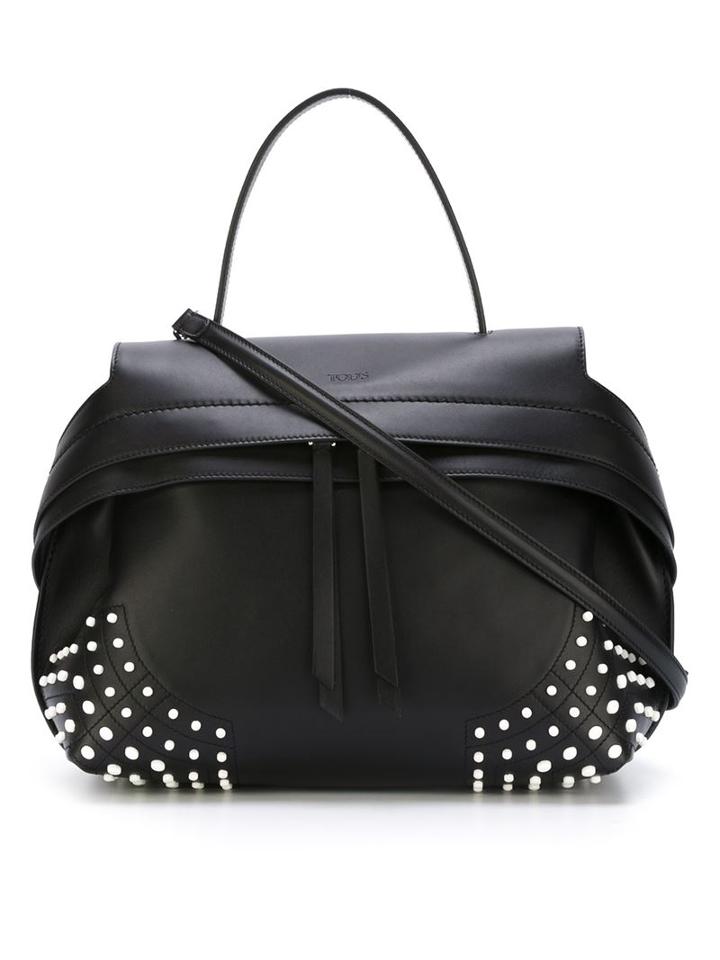 Tod's Rectangular Studded Tote Bag