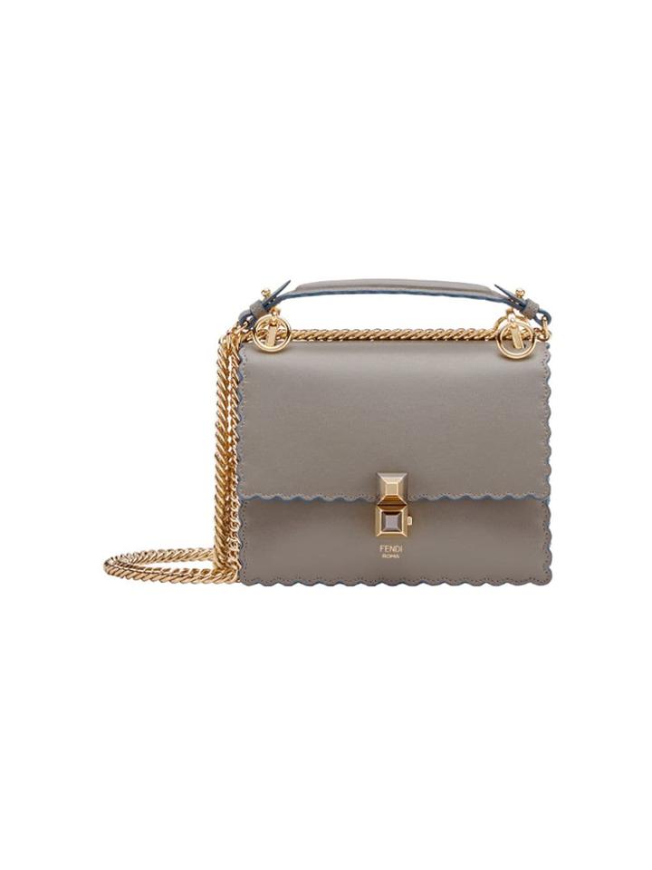 Fendi Kan I Small Shoulder Bag - Grey
