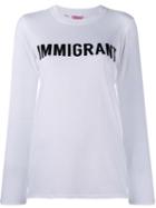 Ashish 'immigrant' T-shirt, Women's, Size: Small, White, Cotton