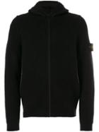 Stone Island - Zip Up Hooded Cardigan - Men - Acrylic/polyamide/spandex/elastane/alpaca - Xl, Black, Acrylic/polyamide/spandex/elastane/alpaca