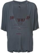 Unravel Project Deep V-neck T-shirt - Grey