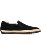 Tod S Loafer Shoes, Men's, Size: 10, Black, Chamois Leather/rubber/leather