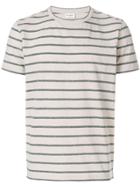 Saint Laurent Horizontal Short Sleeve T-shirt - Nude & Neutrals