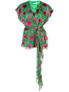 Alice+olivia Essie Wrap Top - Green