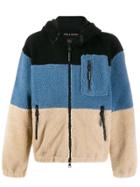Peuterey Embroidered Colour Block Hoodie - Blue