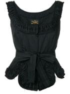 Vivienne Westwood Anglomania Revolution Ruched Top - Black