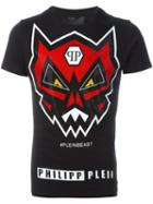 Philipp Plein 'angry Monster' T-shirt, Men's, Size: Small, Black, Cotton