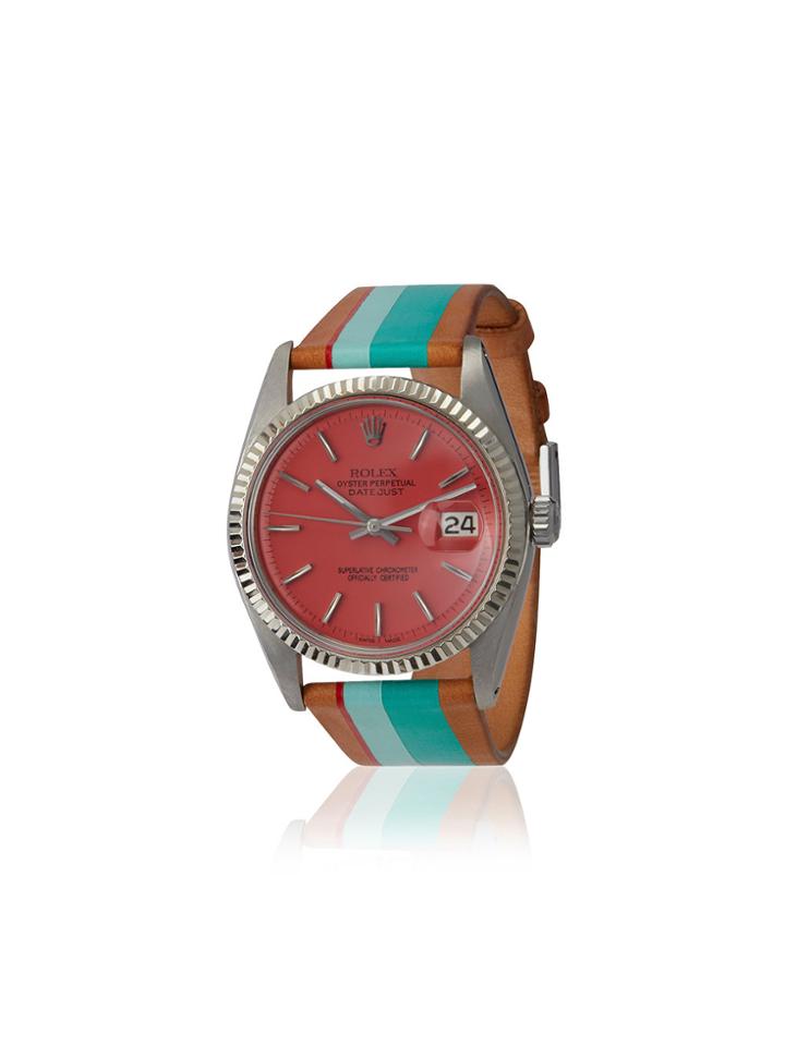 La Californienne Mint Pink Palm Rolex Watch - Red