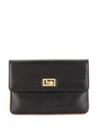 Céline Pre-owned Horse Carriage Motif Clutch - Black