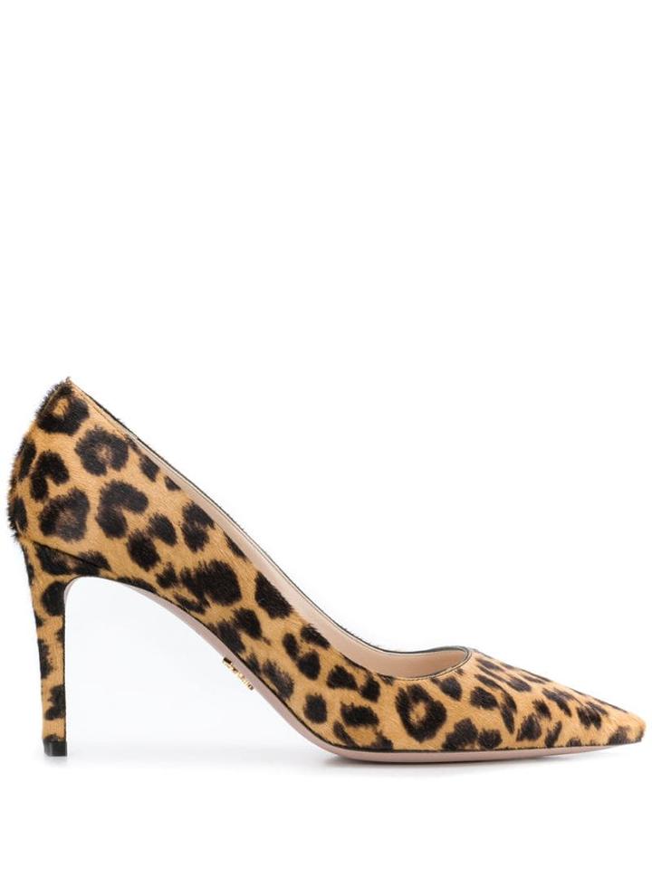 Prada Leopard-print Pumps - Neutrals