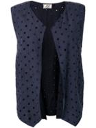 Versace Pre-owned 1990's Eyelets Vest - Blue