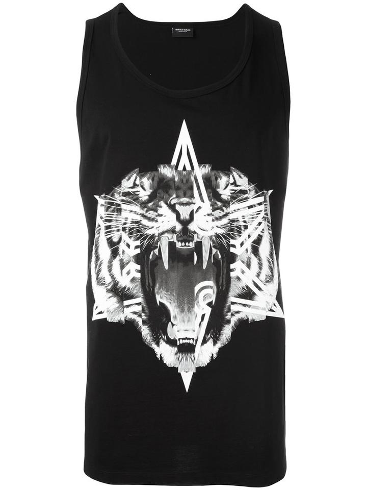 Marcelo Burlon County Of Milan Martin Tank Top, Men's, Size: Large, Black, Cotton