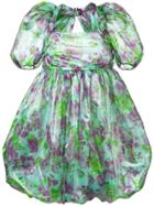 Vivetta Floral Print Puff Dress - Green