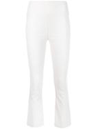 Sprwmn Cropped Flared Trousers - White