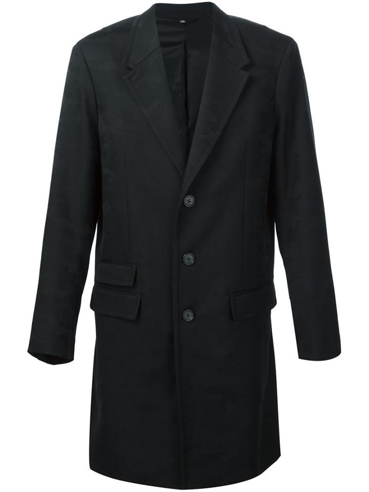 Neil Barrett Long Camouflage Coat