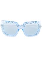 Dolce & Gabbana - Geometric Square Sunglasses - Women - Acetate - 52, Blue, Acetate