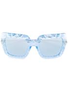 Dolce & Gabbana - Geometric Square Sunglasses - Women - Acetate - 52, Blue, Acetate