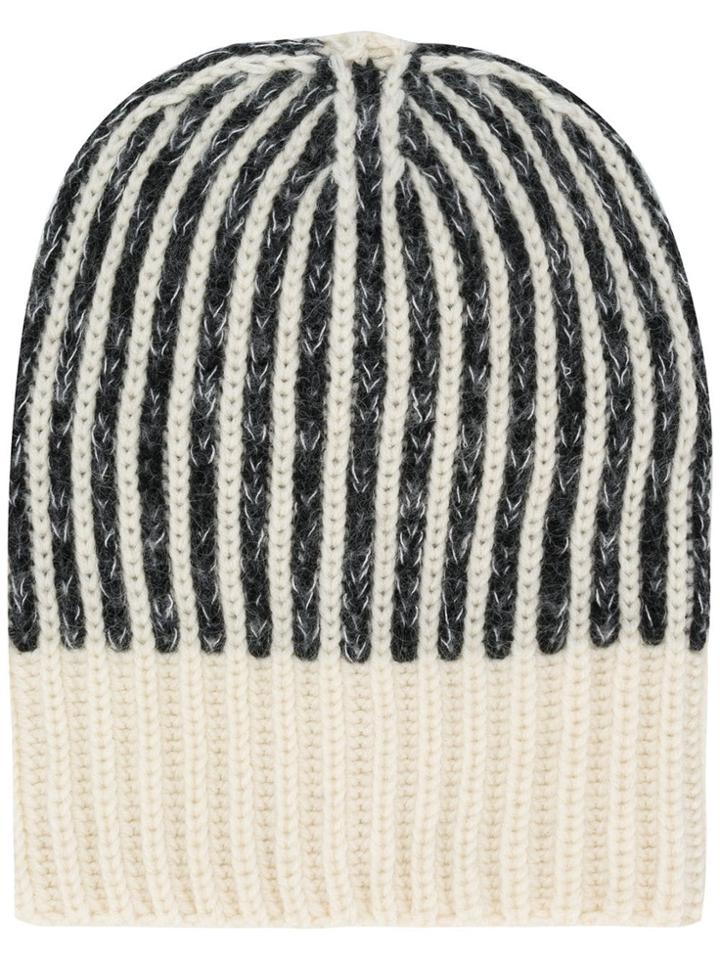 Saint Laurent Chunky Knit Beanie - Black