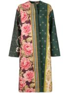 Oscar De La Renta Multi-pattern Open Coat - Multicolour