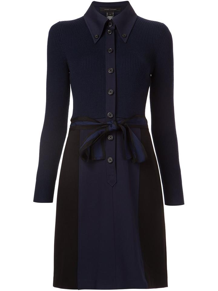 Marc Jacobs Ribbed Knit Shirt Dress