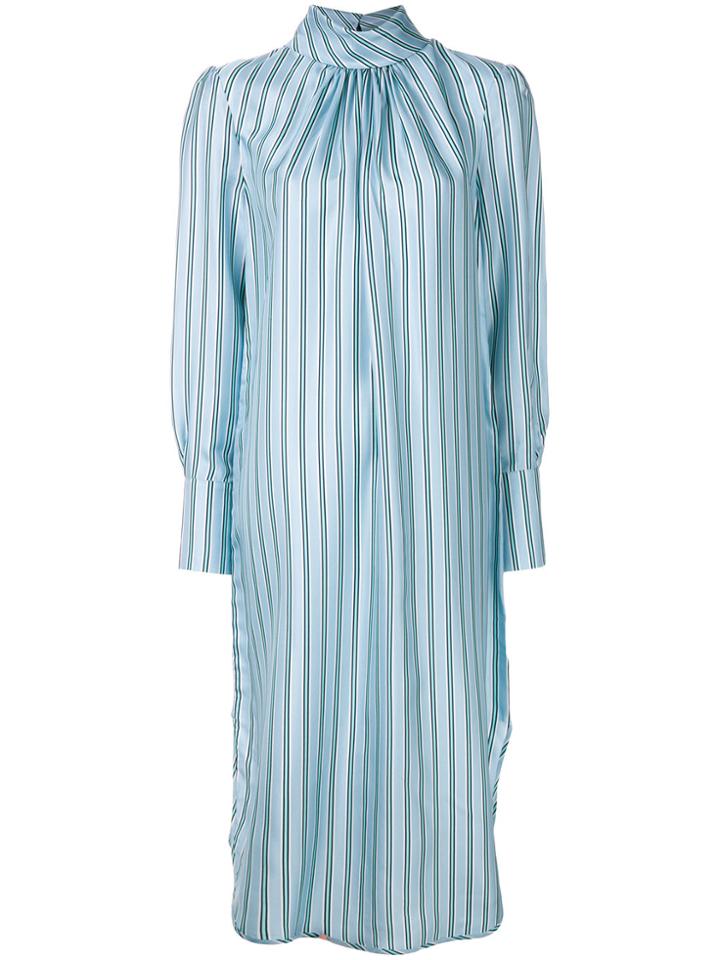 Zimmermann Striped Shirt Dress - Blue