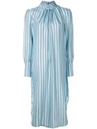 Zimmermann Striped Shirt Dress - Blue